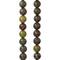 12 Pack: Dragon Blood Jasper Round Beads, 8mm by Bead Landing™